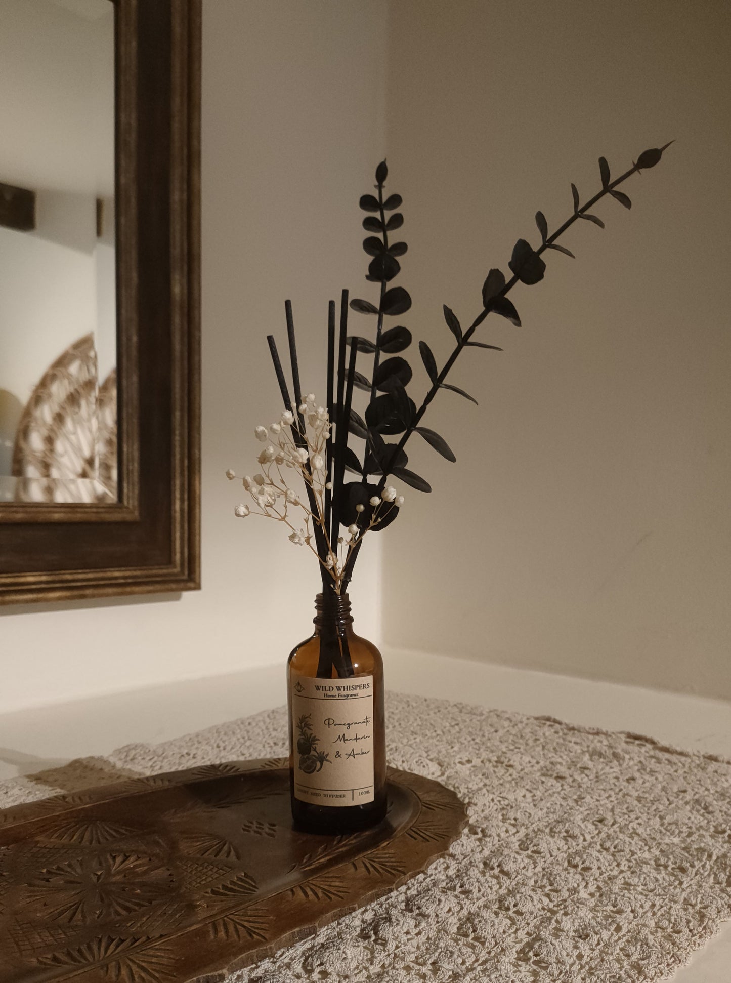 100ml Reed Diffuser - Pomegranate, Mandarin and Amber