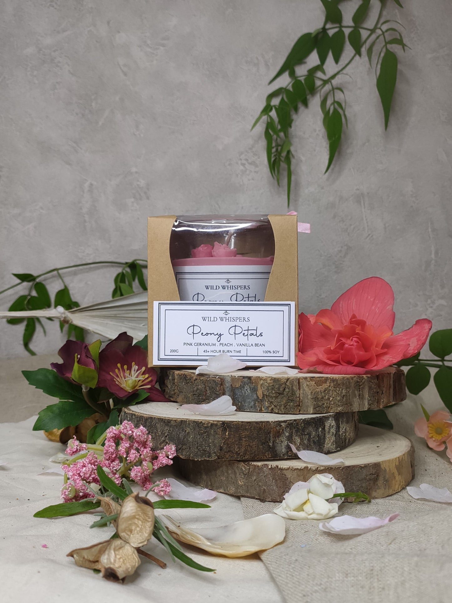 200g Scented Candle - Peony Petals