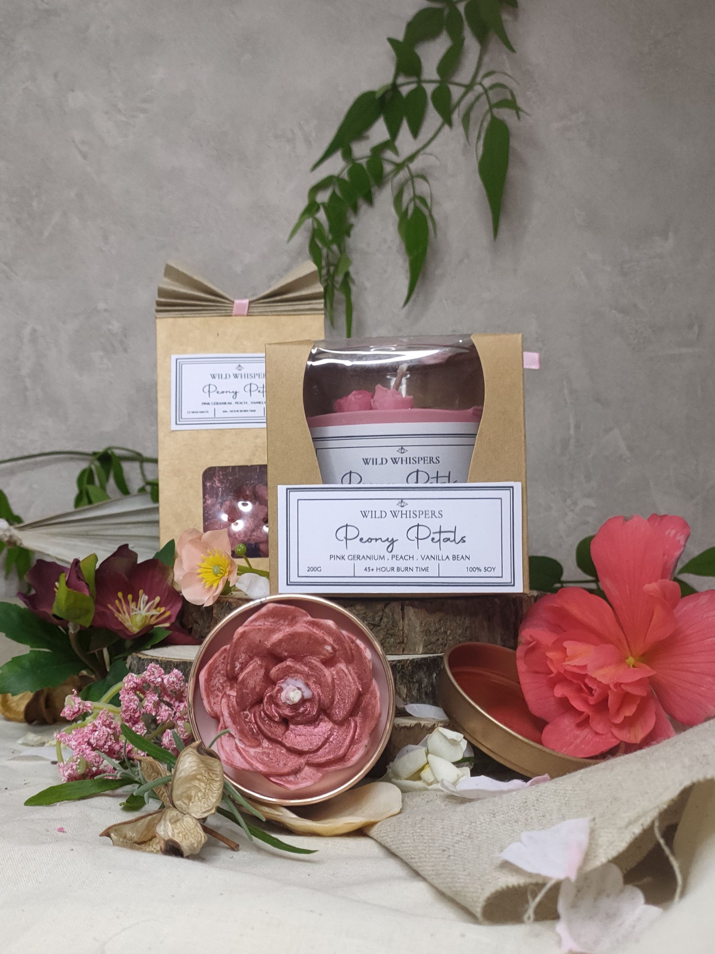 200g Scented Candle - Peony Petals