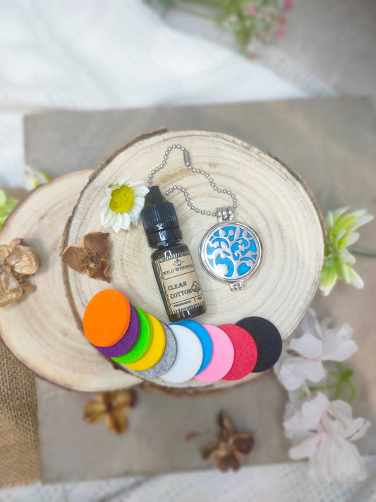 Hanging Car Diffuser Locket - Clean Cotton