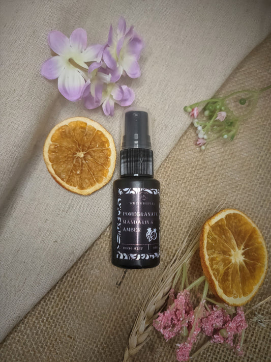 30ml Travel Room Spray - Pomegranate, Mandarin and Amber